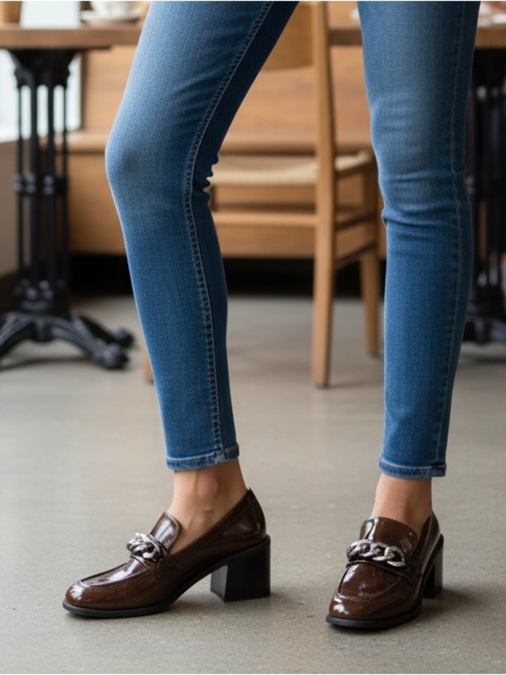 Lisa Vicky Million Loafer Pumps walnut Color W